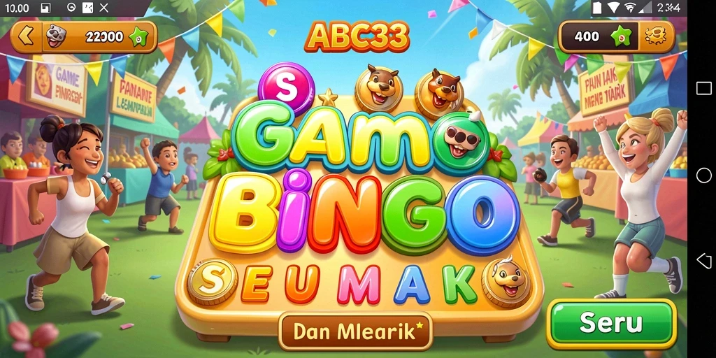 Tampilan gameplay Bingo yang seru dan interaktif di ABC33.