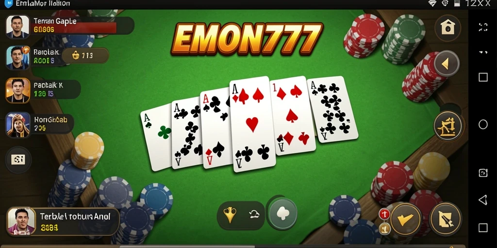 Tampilan gameplay EMON777 yang menyenangkan dan interaktif.