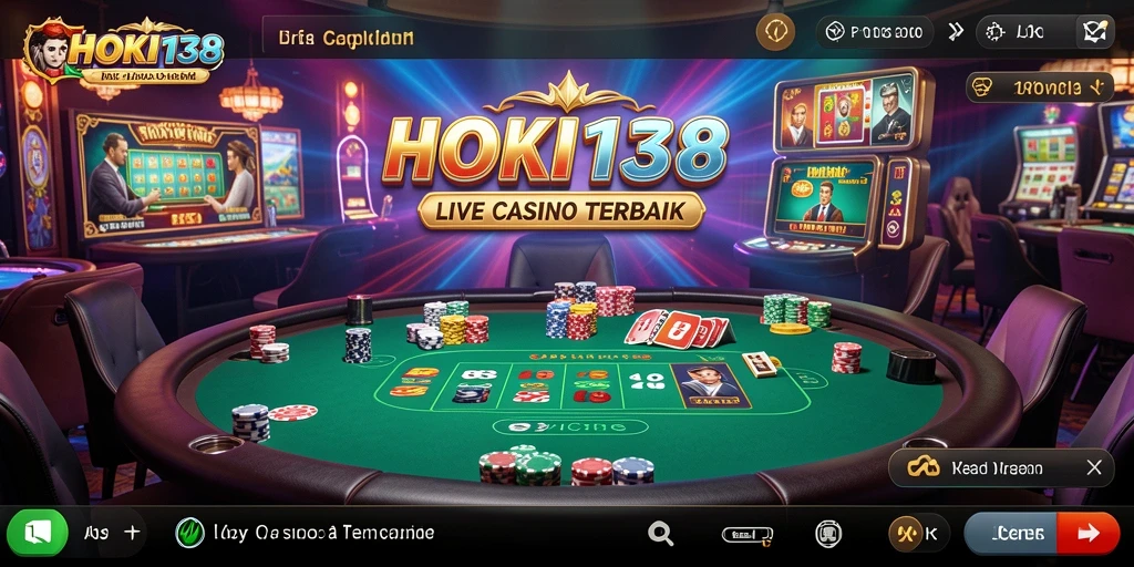 Tampilan gameplay HOKI138 yang menarik dengan dealer langsung.