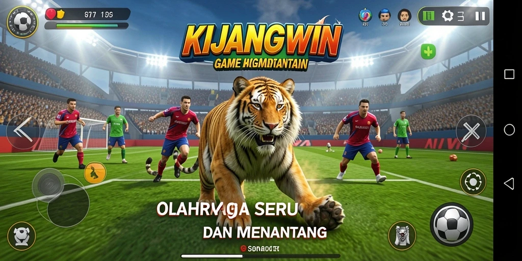 Gameplay seru KIJANGWIN dengan berbagai mode olahraga.