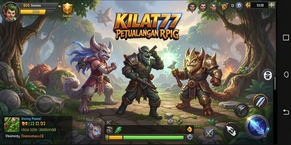 Tampilan gameplay KILAT77 yang menarik dengan aksi RPG yang mendebarkan.